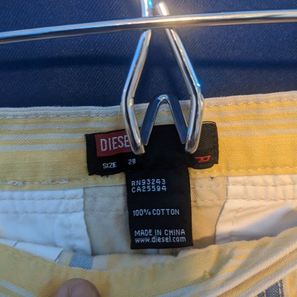 Diesel Size 28 Yellow/Blue Pants - Picture 2 of 3